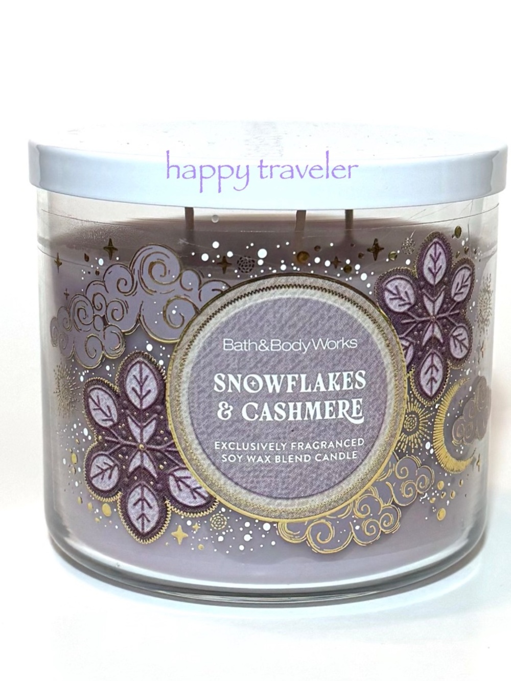 SNOWFLAKES & CASHMERE 3 Wick Candle